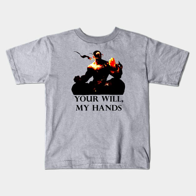 Your Will, My Hands Kids T-Shirt by MandalaHaze